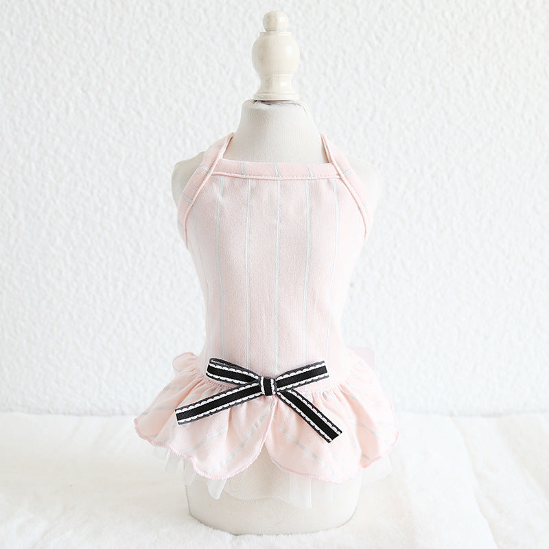 Pet striped dress
