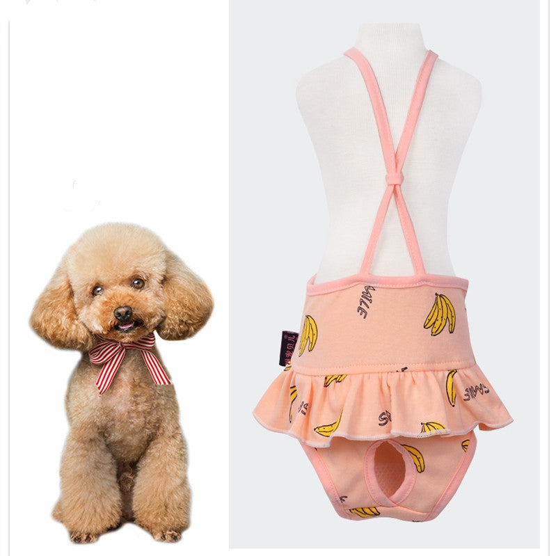 Pet Teddy Little Bitch Dog Harness Physiological Pants